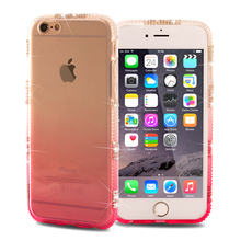 Luxury Rhinestone Soft TPU Phone Cases For iPhone 6 6S 4.7/ Plus 5.5 Crystal Sparkling Bling Diamond Back Cover For iPhone6 Case