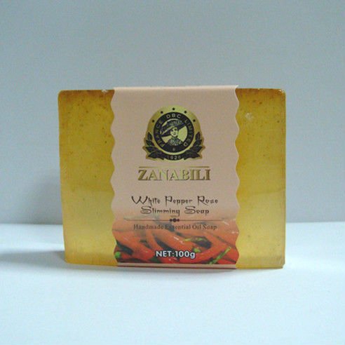 Free shipping High Quality Whiten Pepper Rose Slimming Soap Herbal soap natural handmade soap ZZL12