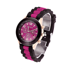 Excellent Quality Siliicon GENEVA Watch Fashion Women Jelly Sport Watches Unisex Casual Quartz Analog Watch Relogio Feminino