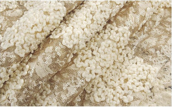 champagne bridal lace fabric