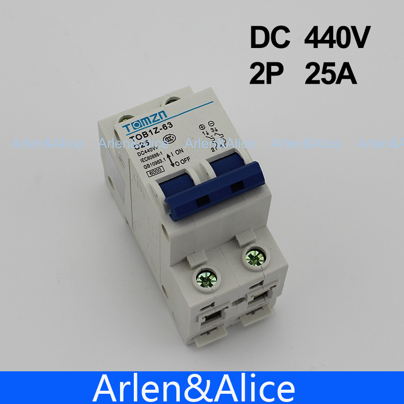 2P 25A DC 440V  Circuit breaker MCB for PV