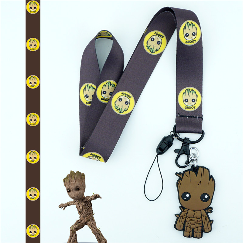 Guardianes De La Galaxia Groot Cordon Con Groot Pulsera De Bebe Para Tarjetas De Seguridad Llaves De Identificacion Etc Colgantes De Tarjetas De Identificacion