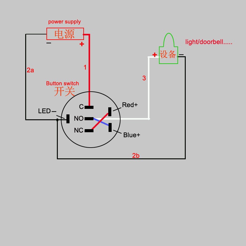 Push Button Light Switch Wiring Diagram / 20 Lovely Push Button Switch