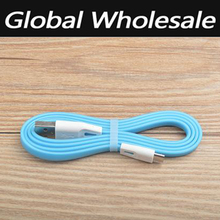 100 pcs/lot 100CM For Samsung Mobile Phone Data Cable Micro USB Charging Cable Colorful Data Lines Weave V8 Wiring PET Material