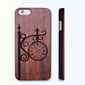 Retro Wall Clock Real Handmade Wood Case For Iphone 5 5s 6 6s 6 plus Wood