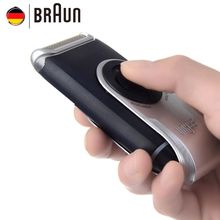 Braun Electric Shaver M60 Metallic silver Portable Washable Face Care Hair Mustache Razor Safety