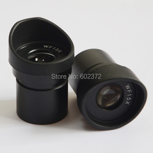 Envío gratis! tamaño de montaje de 30 mm 15x campo de visión de 15 mm Zoom estéreo microscopio óptico del ocular lente gran angular