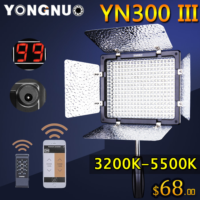 -  yongnuo yn300 iii yn-300 lil 3200  - 5500  pro     sony -canon nikon 