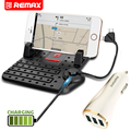 Remax Universal 1 Phone Holder 1 Car Charger Set Mobile Holder 3 USB Car Charger Magnet