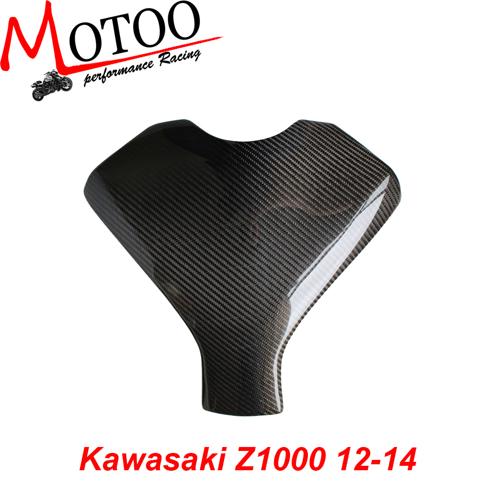 Motoo - Carbon Fiber Fuel Gas Tank Cover Protector For Kawasaki Z1000 2007-2009