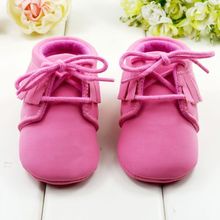 Baby Girls Boys First Walkers Shoes Brown and Pink Color Soft Bottom Toddler Boots 3 Sizes