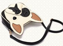 Fashion cool dog shape shoulder bag animal pattern slanting cross bag unisex handbags men s bags