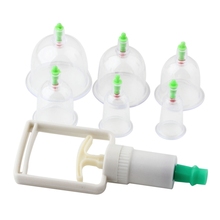 6pcs set Chinese Health care Medical Vacuum Body Cupping Set Portable Massage Therapy Kit body relaxation