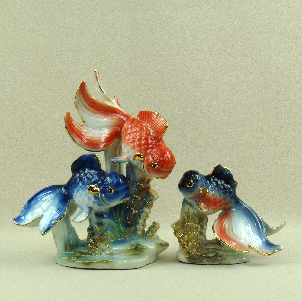 Online Buy Wholesale ceramic fish figurine from China ceramic fish