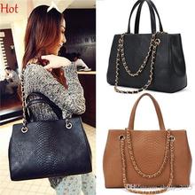 Fashion Womens Handbags Crocodile Chain Bags Leather Handbag Messenger Shoulder Clutch Party Bag Totes Solid Black Brown 8234