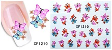 1Pcs Nail Art Water Sticker Nails Beauty Wraps Foil Polish Decals Temporary Tattoos Watermark Free Shipping