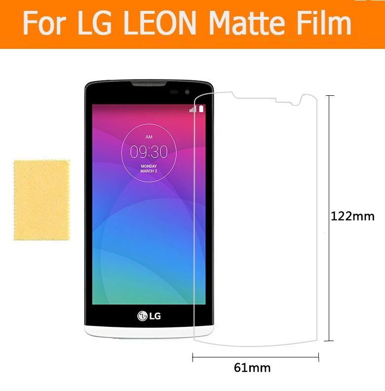 Hot sale 3pcs 1lot anti glare matte screen protector films For LG LEON 4 5 front