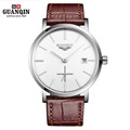 New GUANQIN Men Mechanical Watches 10mm Ultra Thin Leather Watches Luxury Brand Man Watch 30m Waterproof