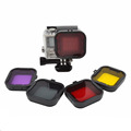 Gopro Accessories Diving Filter Underwater Dive Filtors for Go Pro Hero 3 4 Xiaomi Yi Waterproof