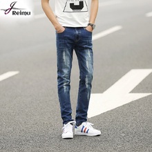 2016 New Summer Mens Ripped Jeans Famous Brand Skinny Jeans Men Oversized Male Denim Jumpsuit Pants Brand-clothing Hot Sale