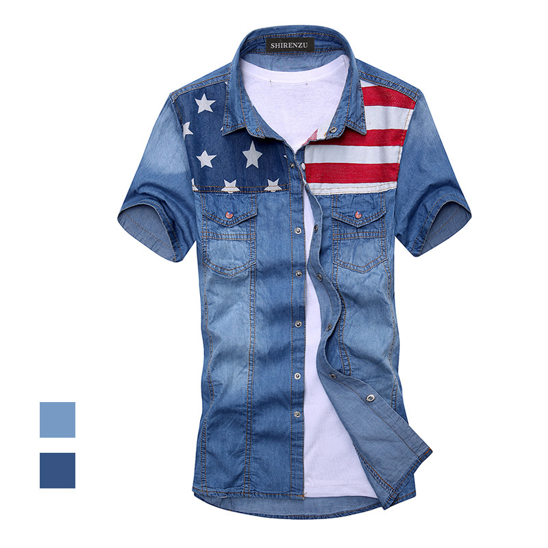 Compare Prices on Light Blue Jean Shirt for Men- Online Shopping ...