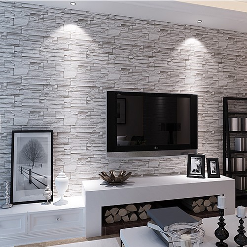 Anthrazit steintapete wohnzimmer. steinoptik tapete wohnzimmer ...