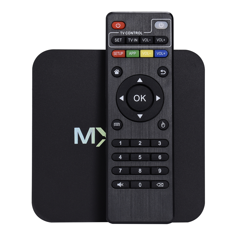2016 New MXQPro Android TV Box Amlogic S905 Quad Core Android 5.1 DDR3 1GB HDMI 2.0 WIFI 4K 1080P Kodi 16.0 Full loaded add-ons