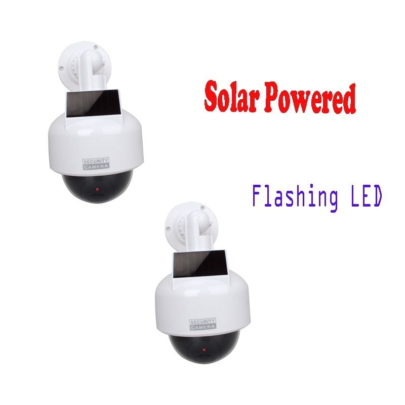 Free Shipping!2x CCTV Dome Fake Surveillance Flashing LED Camera Security Dummy Solar Powered Free Shipping!2x CCTV Dome Fake Surveillance Flashing LED Camera Security Dummy Solar Powered