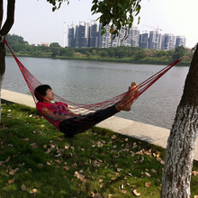 Nylon Hammock Hanging Mesh Sleeping Bed Swing Outdoor Camping Travel