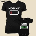 Summer Family Matching Clothes Matching Mother Daughter Clothes Mother Son Outfits Short Sleeve Print Batter T