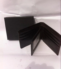 2015 new short paragraph Genuine leather Wallet Mens Wallets Black Brown With box Free Shipping
