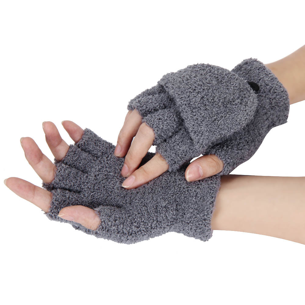 winter fingerless gloves for women