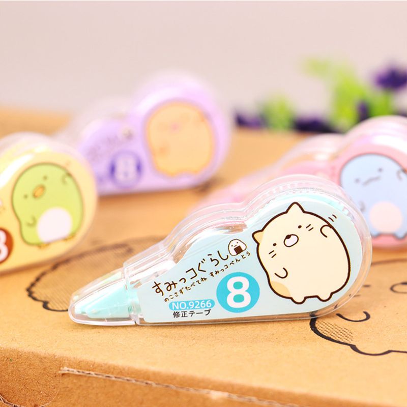 4pcs/pack Kawaii White Out Corrector Correction Tape Stationery School
