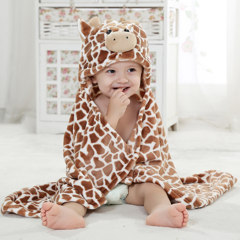 Hooded Towel Super Soft Giraffe Bathrobe
