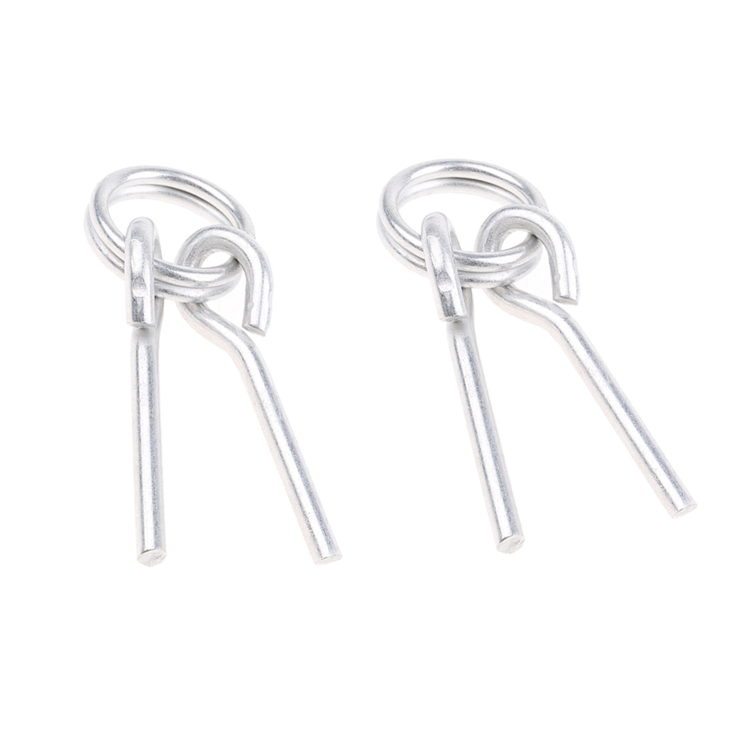 2 x RING and PIN FITTINGS for TENT SINGLE RING STEEL. SINGLE PIN 