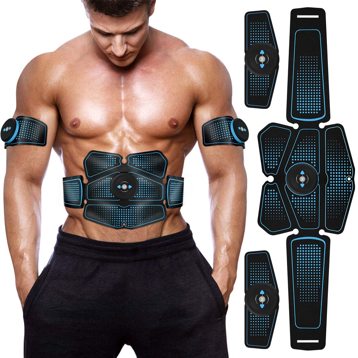 Electric Muscle Toner Machine Wireless Toning Simulation Abs Body Trainer US 