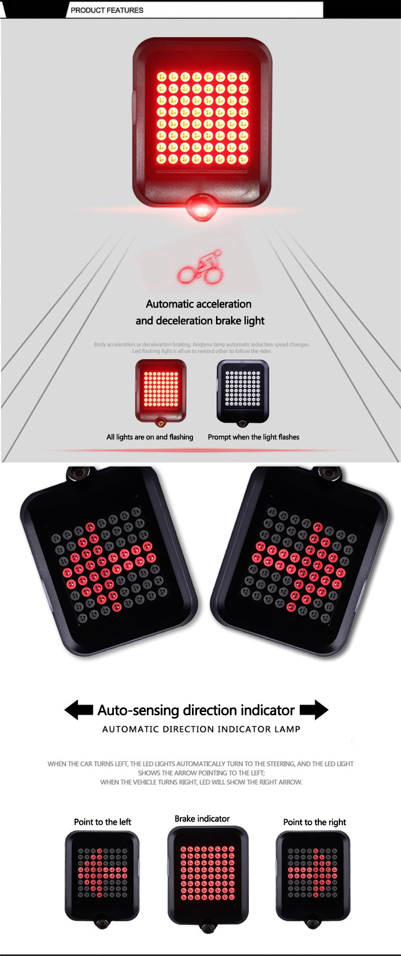 intelligent speed induction brake lights