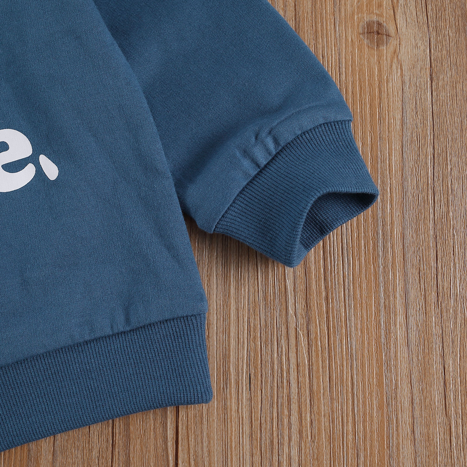 Description Picture 5 of itemToddler Kids Girls Boys Sweatshirts, Long Sleeve Round Neck Letter Printed Casual Pullover Tops 6M-4Y Spring Autumn