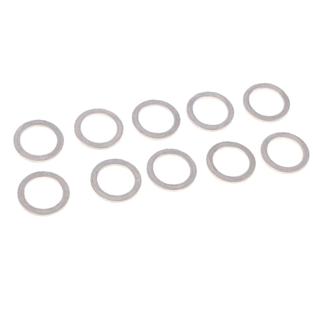 400 Pcs Car 9 Size Copper Washers Flat Ring Sump Plug Oil Seal Gasket Universal