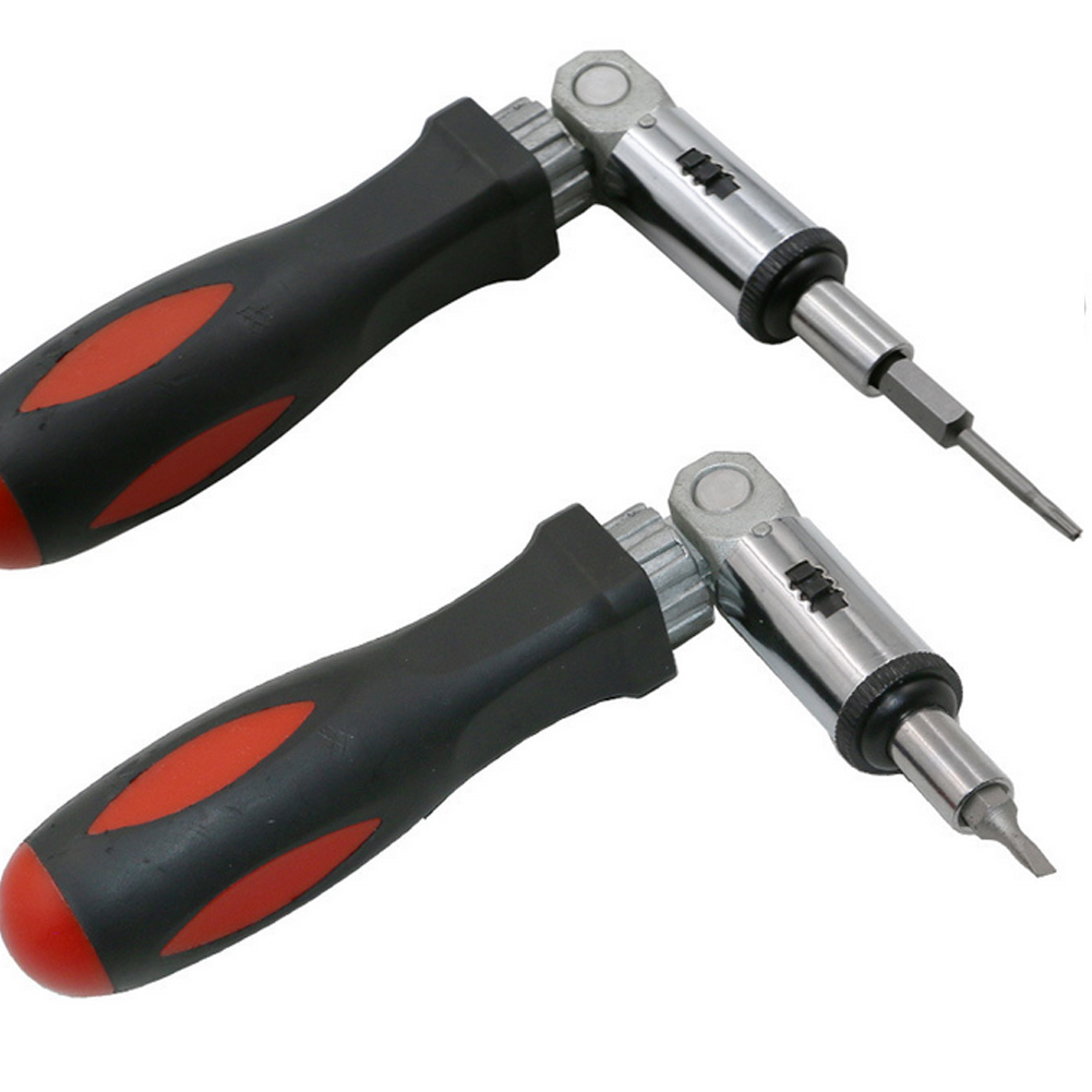 1/4 Inch Hex Left Right Rotating Ratchet Screwdriver Drive Tackle Tool 190*33mm