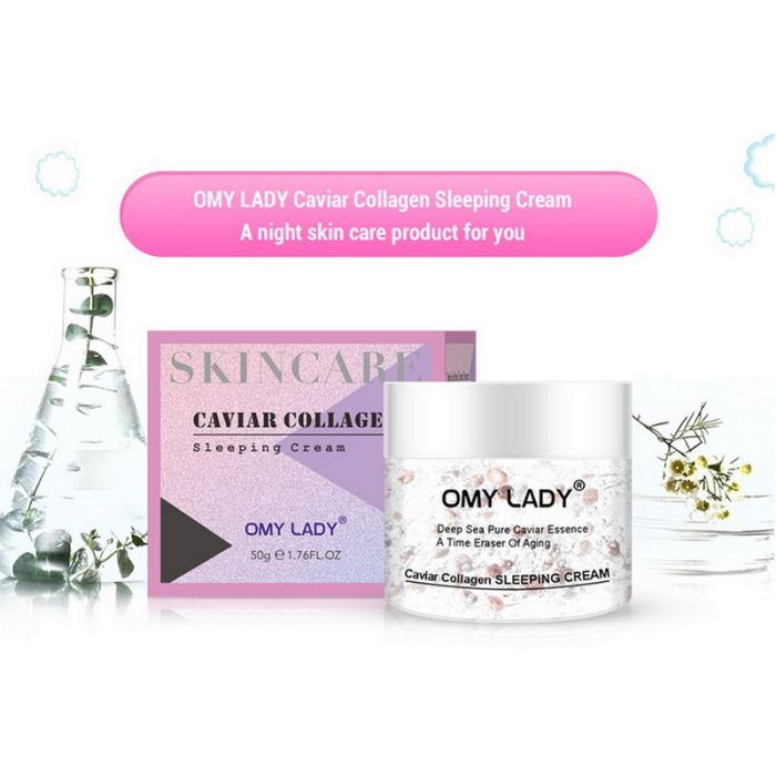 caviar collagen sleep cream moisturizes restores