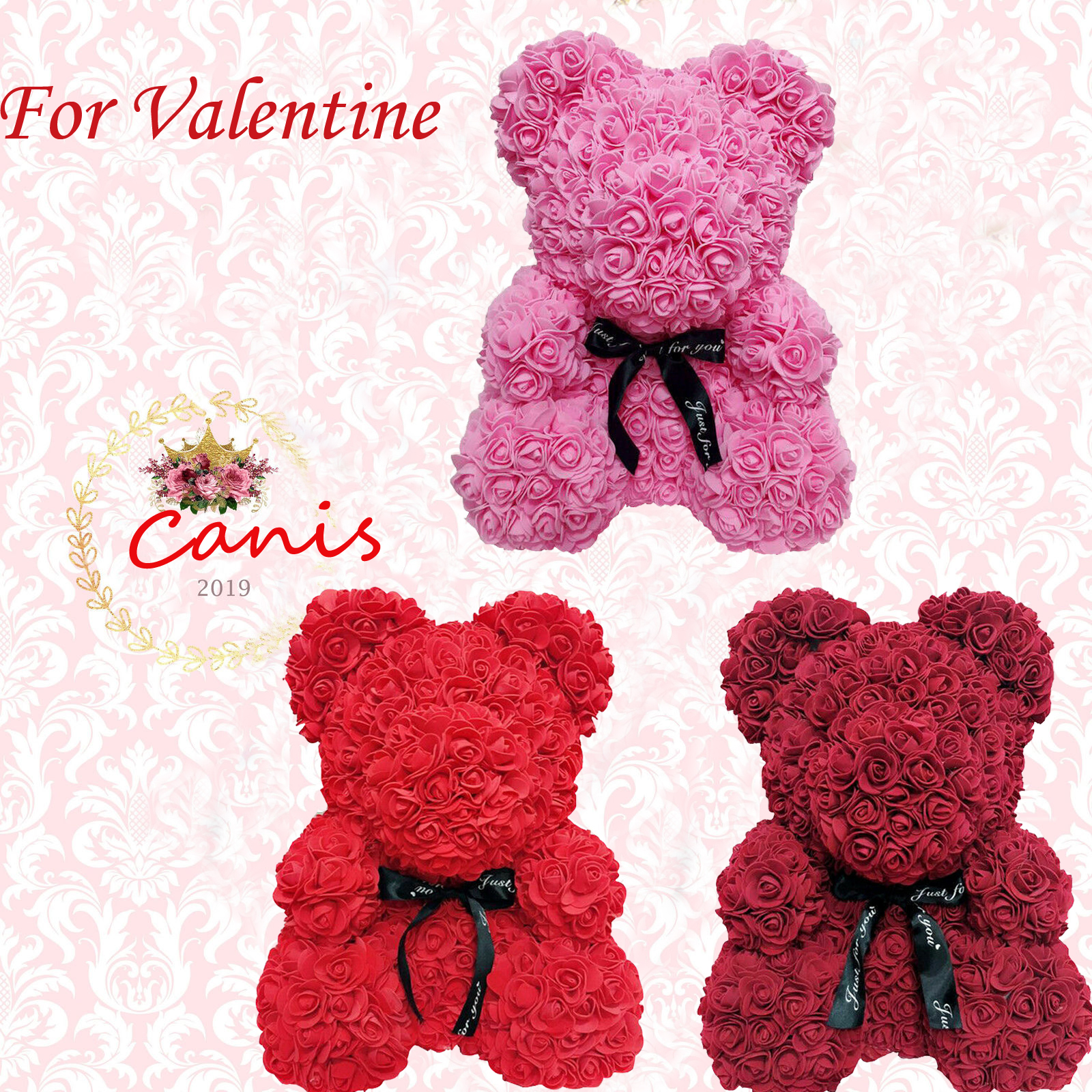 everlasting rose teddy bear