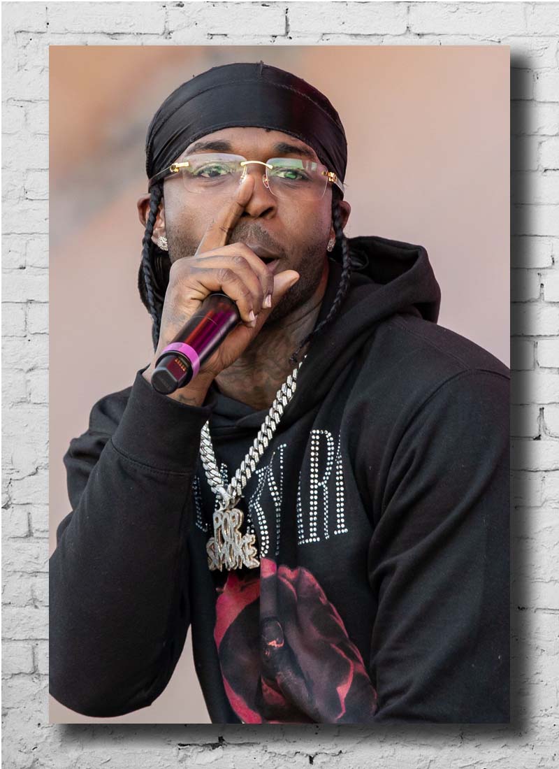 Pop Smoke Hot Singer Music Rapper Album Fabric Poster 20x30 27x40 32x48 Art Z-16