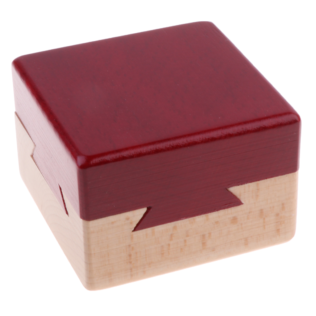 EV_Kids Puzzle Educational Toys Wooden Magic Box Secret Wood Magic Dra MA 