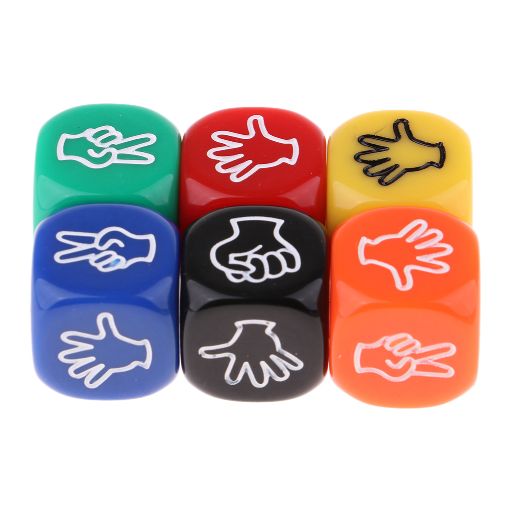2x Finger-guessing Game Funny Dice Rock-Paper-Scissors Drinking Board Games