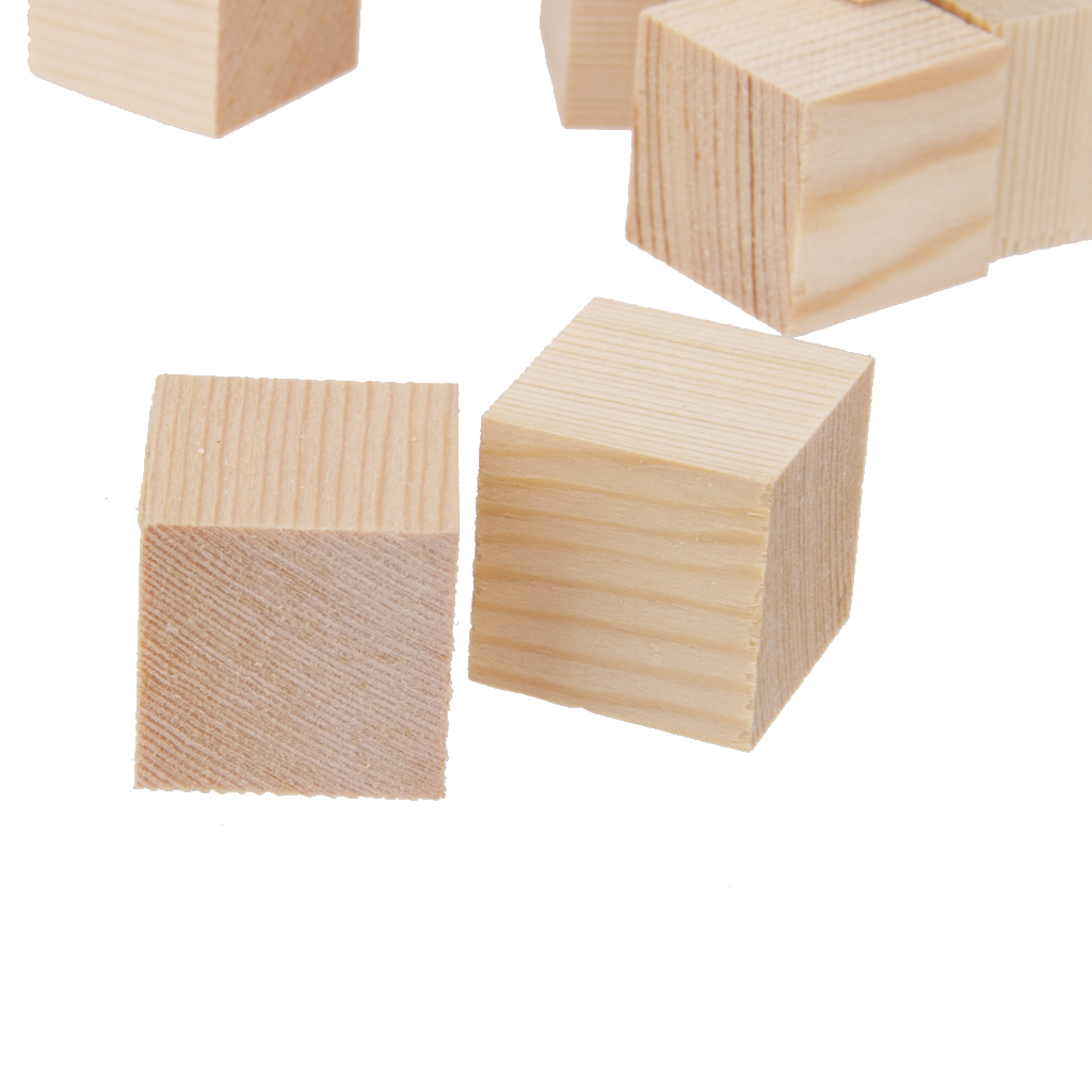 unfinished wooden blocks