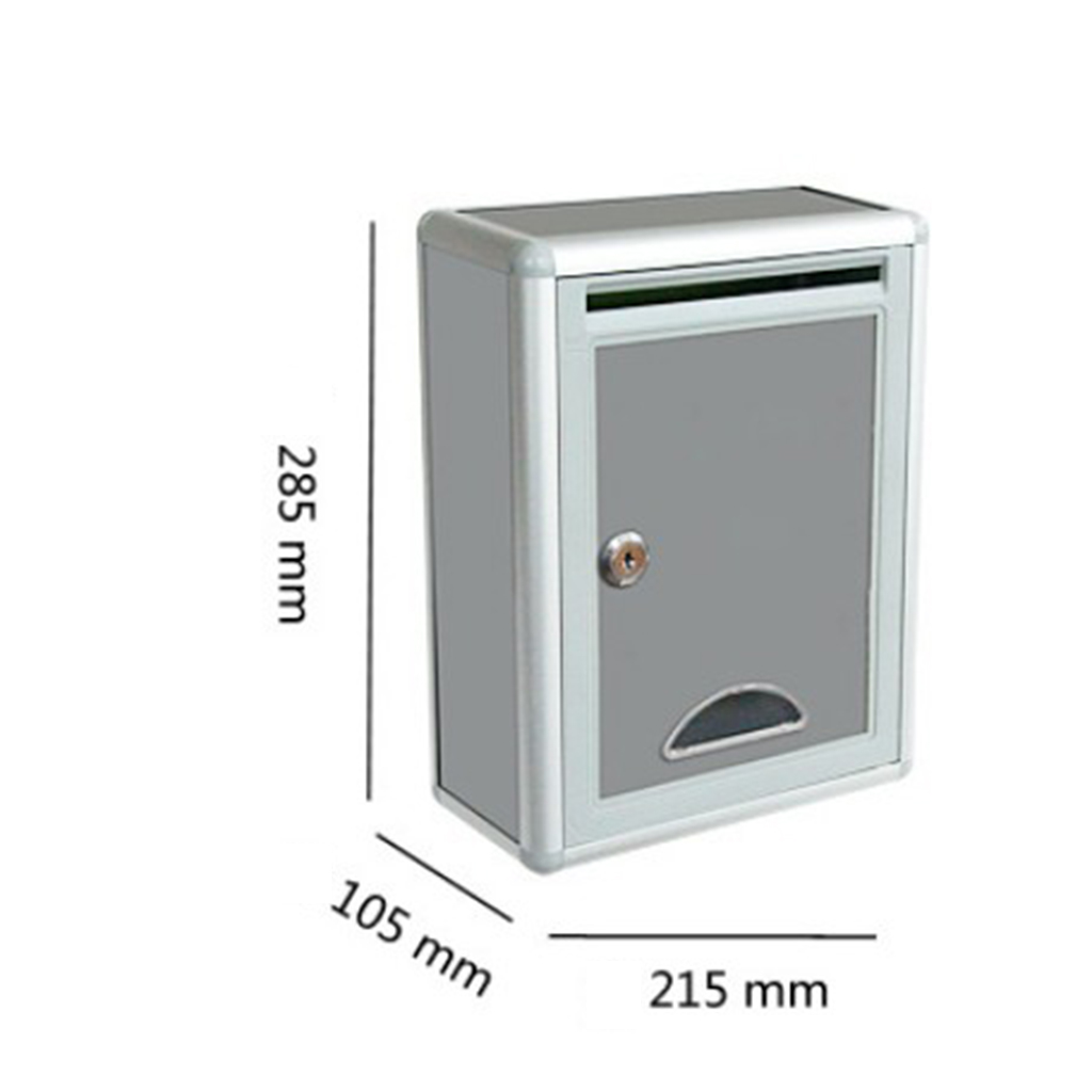 Description Picture 2 of itemAluminium Alloy Mailbox Waterproof Post Box for Office Home Balcony Garden