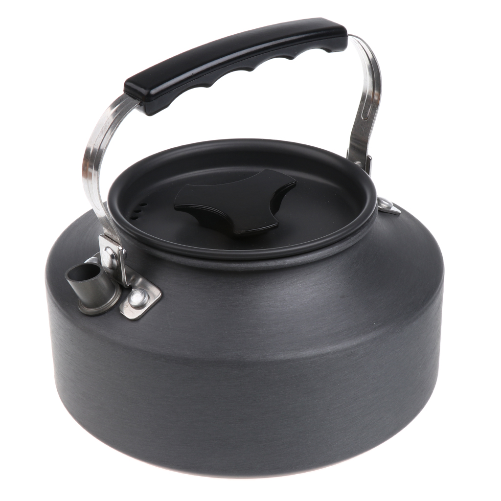 Outdoor Coffee Teapot Camping Hiking Picnic BBQ Travel Kettle Water Pot 1.1L