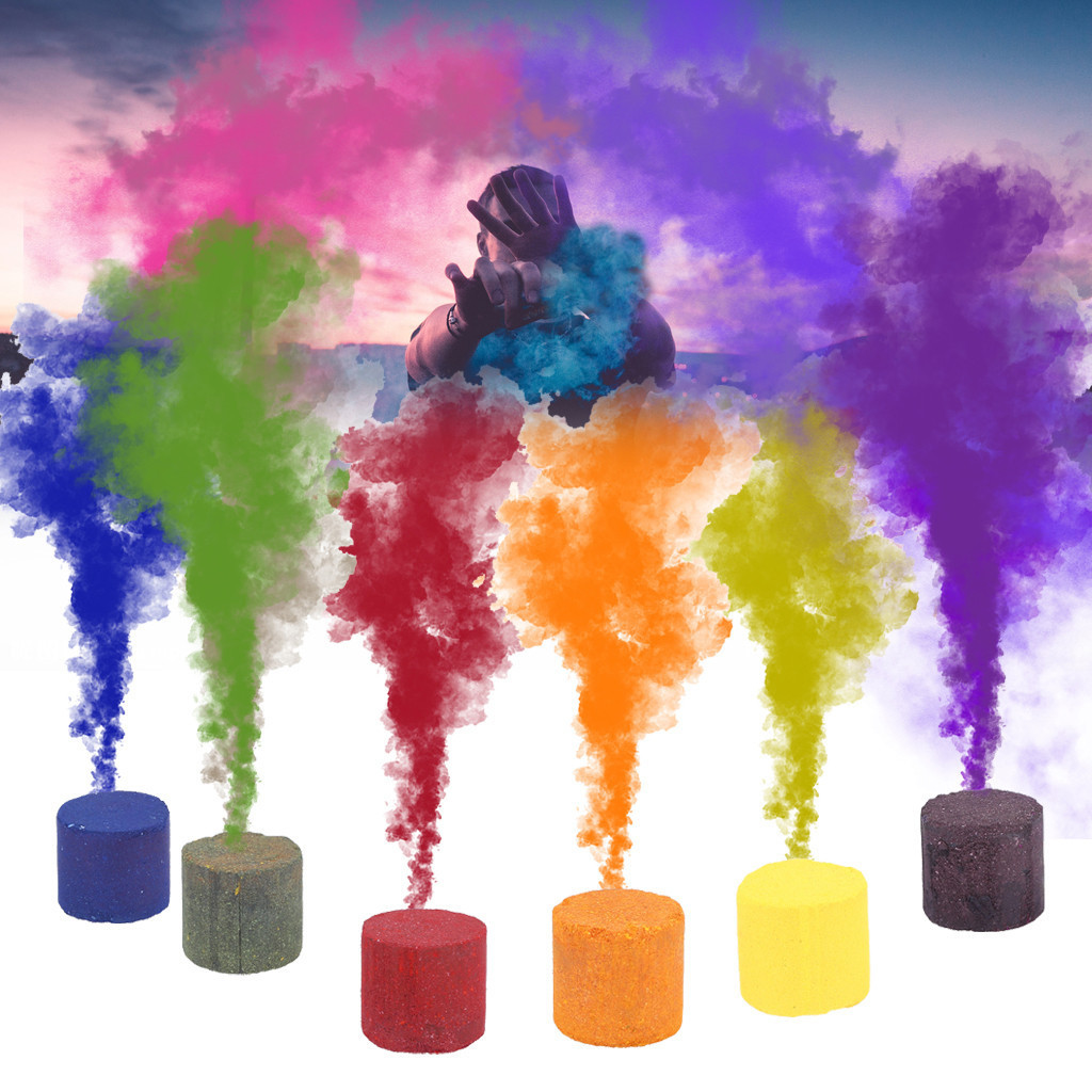 3pcs Colorful Smoke Pills Combustion Smog Cake Effect Smoke Bomb Pills