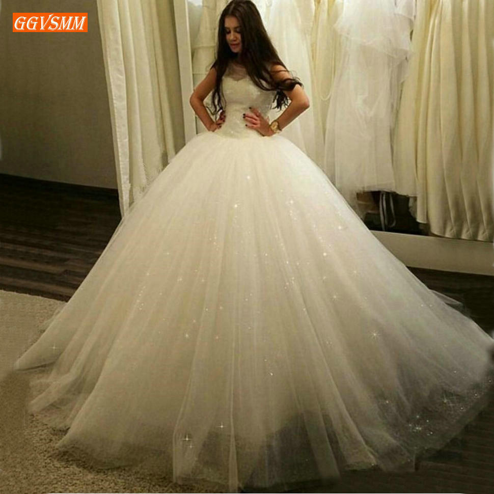 sequin ball gown wedding dress